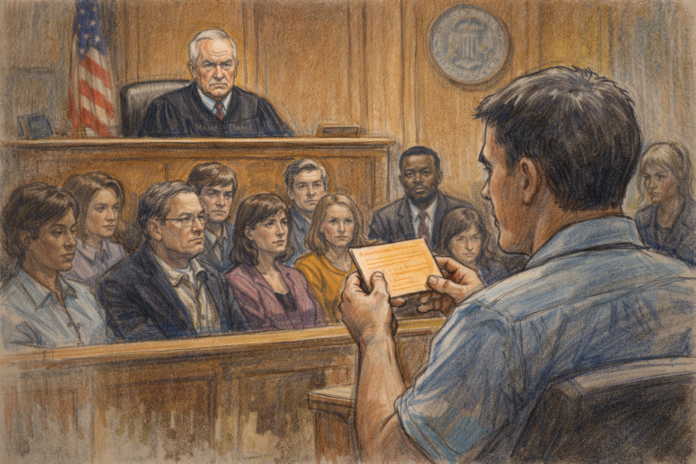 courtroom illustration