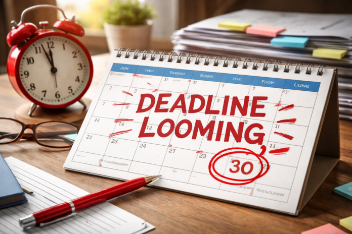 deadline looms